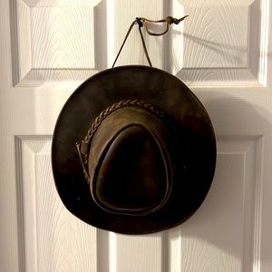 Traders Down Under 100% Genuine Leather Australian Cowboy Hat